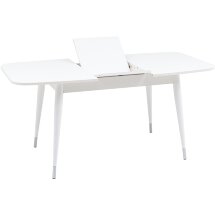 Стол обеденный Stool Group Сидней раскладной 120-160*80 белый матовый
