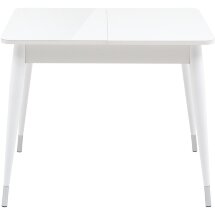 Стол обеденный Stool Group Сидней раскладной 90-120*70 белый глянцевый