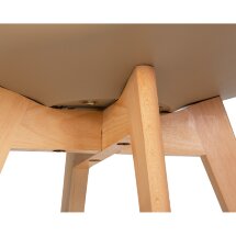 Стул обеденный JERRY SOFT (ножки светлый бук, цвет сиденья бежевый (GR-03))
