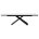 Стол LIVORNO 180 MATT WHITE MARBLE SOLID CERAMIC / BLACK, ®DISAUR 