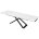 Стол LIVORNO 180 MATT WHITE MARBLE SOLID CERAMIC / BLACK, ®DISAUR 