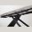Стол LIVORNO 180 MATT WHITE MARBLE SOLID CERAMIC / BLACK, ®DISAUR 