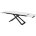 Стол LIVORNO 180 MATT WHITE MARBLE SOLID CERAMIC / BLACK, ®DISAUR 