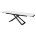 Стол LIVORNO 180 MATT WHITE MARBLE SOLID CERAMIC / BLACK, ®DISAUR 