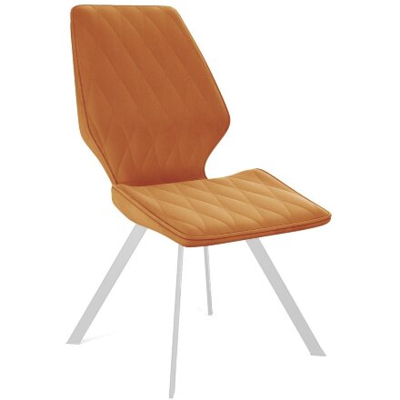 Стул DikLine 242M B17 TERRACOTTA/ ножки белые 