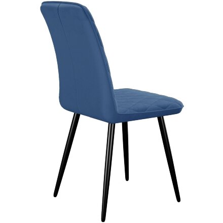 Стул DikLine 205 B8 BLUE  /ножки черные 