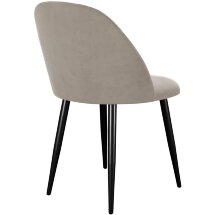 Стул DikLine 302 B03 BEIGE, ножки черные