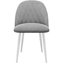 Стул DikLine 302 B22 GREY /ножки белые