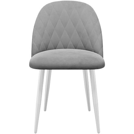 Стул DikLine 302 B22 GREY /ножки белые 