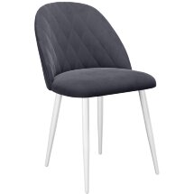Стул DikLine 302 B28 ANTRACITE, ножки белые