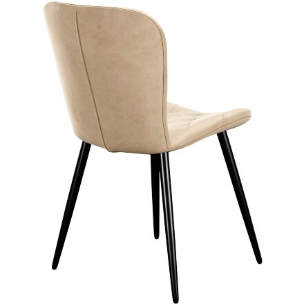 Стул DikLine 303 B03 BEIGE, ножки черные 