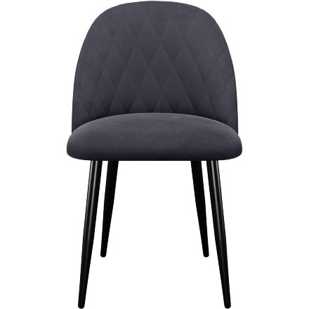 Стул DikLine 302 B28 ANTRACITE, ножки черные 