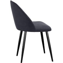 Стул DikLine 302 B28 ANTRACITE, ножки черные