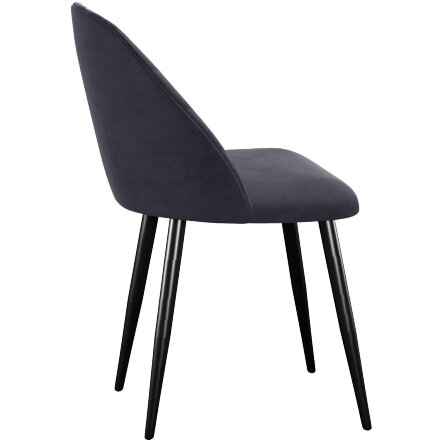 Стул DikLine 302 B28 ANTRACITE, ножки черные 