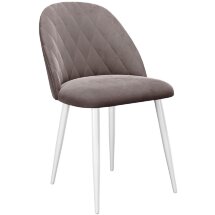 Стул DikLine 302 B5 LATTE, ножки белые