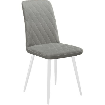 Стул DikLine 205 B22 GREY /ножки белые 
