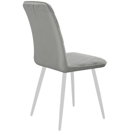 Стул DikLine 205 B22 GREY /ножки белые 
