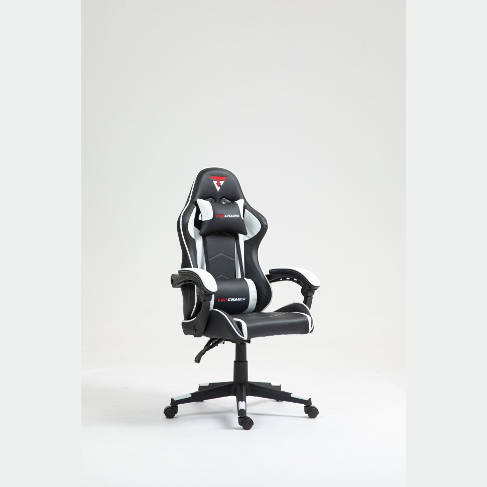 Кресло спортивное TopChairs Shadow черно-белый 