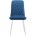 Стул DikLine 205 B8 BLUE  /ножки белые 