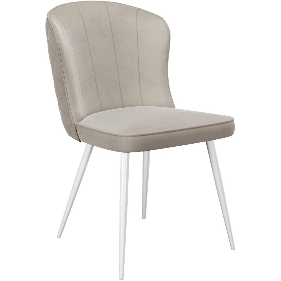 Стул DikLine 209 B03 BEIGE, ножки белые Стул DikLine 209 B03 BEIGE, ножки белые