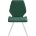 Стул DikLine 242M B10 GREEN/ ножки белые 