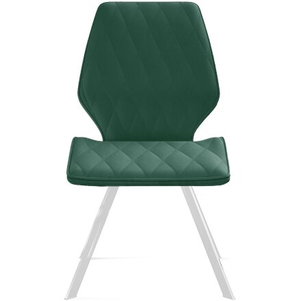 Стул DikLine 242M B10 GREEN/ ножки белые 