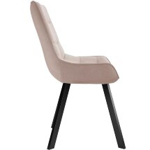 Стул DikLine 263 поворотный, B03 BEIGE, ножки черные