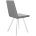 Стул DikLine 202 B22 GREY, ножки белые 