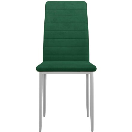 Стул DikLine ТЕКС каркас белый/ B10 GREEN 