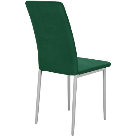 Стул DikLine ТЕКС каркас белый/ B10 GREEN 