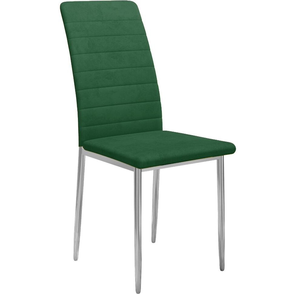 Стул DikLine ТЕКС каркас хром/ B10 GREEN Стул DikLine ТЕКС каркас хром/ B10 GREEN
