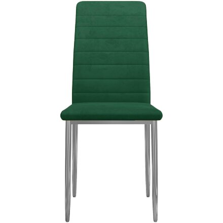 Стул DikLine ТЕКС каркас хром/ B10 GREEN 