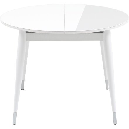 Стол обеденный Stool Group Сидней раскладной 100-130 белый глянцевый 