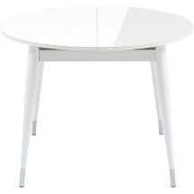 Стол обеденный Stool Group Сидней раскладной 100-130 белый глянцевый
