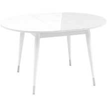 Стол обеденный Stool Group Сидней раскладной 100-130 белый глянцевый