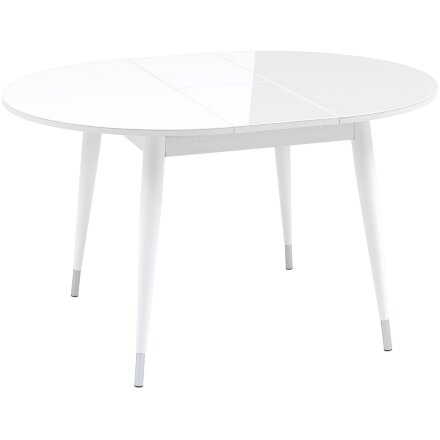 Стол обеденный Stool Group Сидней раскладной 100-130 белый глянцевый 