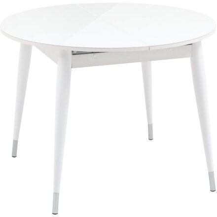 Стол обеденный Stool Group Сидней раскладной 100-130 белый глянцевый 