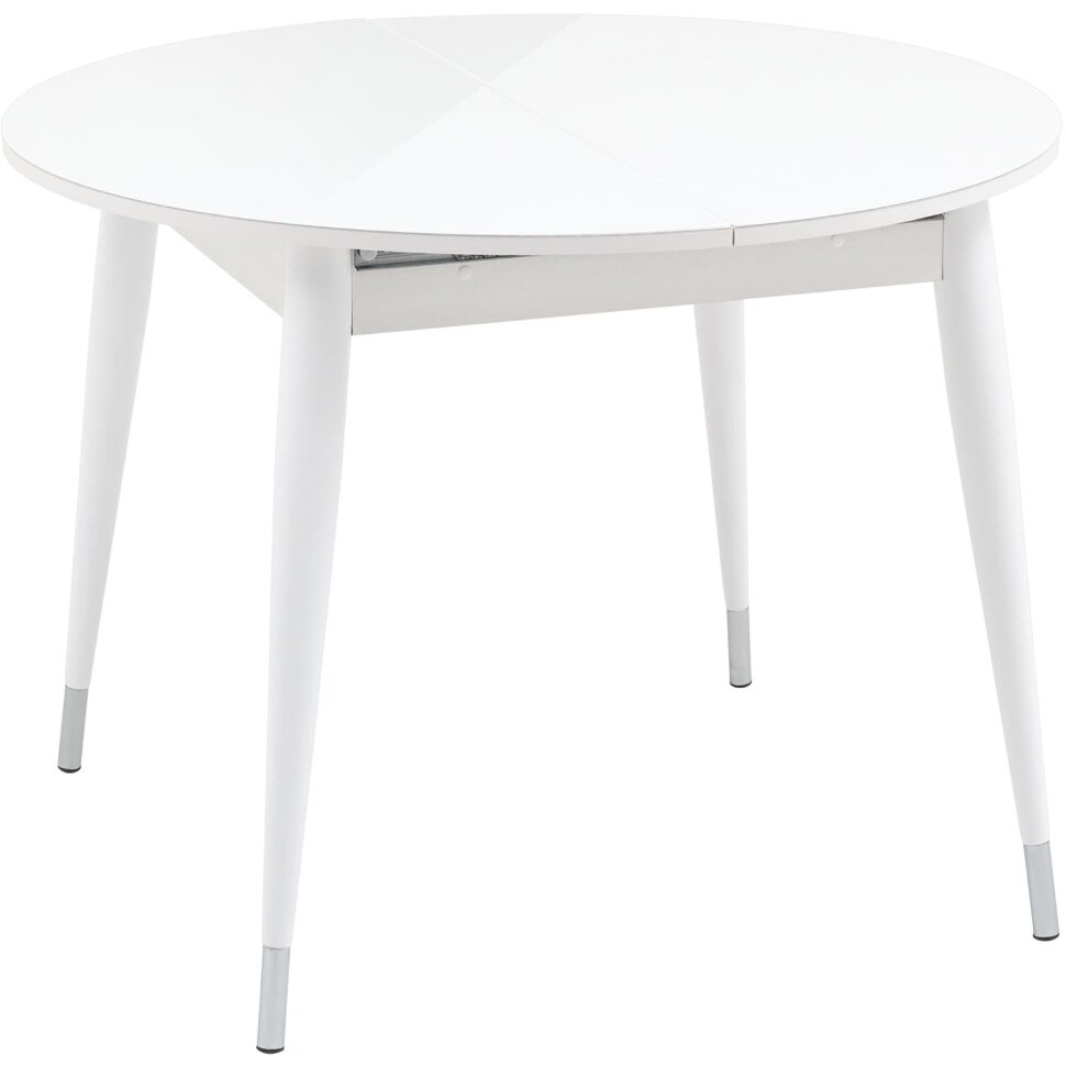 Стол обеденный Stool Group Сидней раскладной 100-130 белый глянцевый Стол обеденный Stool Group Сидней раскладной 100-130 белый глянцевый