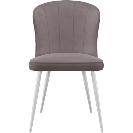 Стул DikLine 209 B5 LATTE, ножки белые 