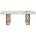 Стол CHIAVARI 220 KL-188 Контрастный мрамор матовый, итальянская керамика / Шампань, ®DISAUR 