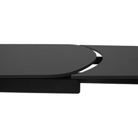 Стол DESIO 180 PURE BLACK SOLID CERAMIC Черный мрамор матовый, керамика/Черный каркас, ®DISAUR 