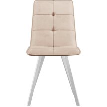 Стул DikLine 280 B03 BEIGE, ножки белые