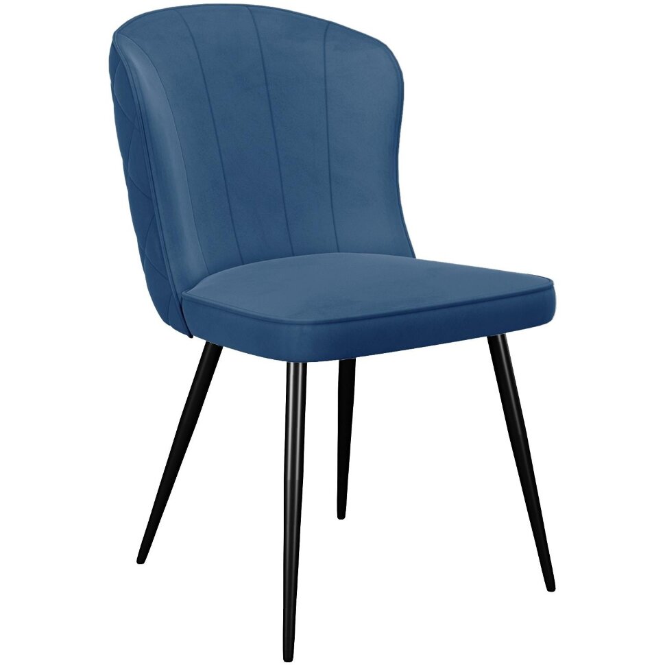 Стул DikLine 209 B8 BLUE, ножки черные Стул DikLine 209 B8 BLUE, ножки черные