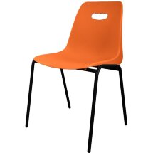 Стул пластиковый на черном металлокаркасе Venezia-4 RAL 2003