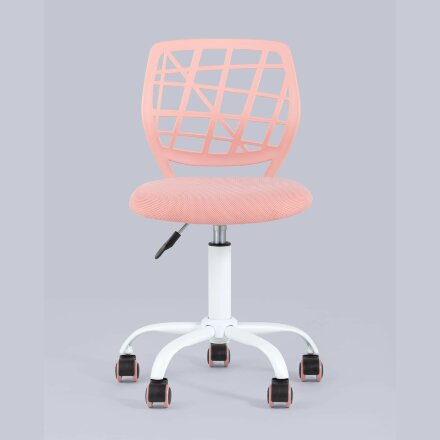 Компьютерное кресло Stool Group детское Эльза розовый обивка сетка текстиль спинка пластик крестовина металл пластик механизм ре 