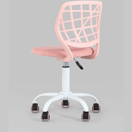Компьютерное кресло Stool Group детское Эльза розовый обивка сетка текстиль спинка пластик крестовина металл пластик механизм ре 