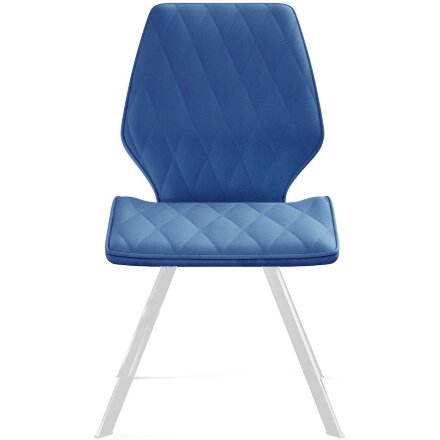Стул DikLine 242M B8 BLUE/ ножки белые 