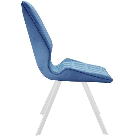 Стул DikLine 242M B8 BLUE/ ножки белые 