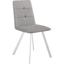 Стул DikLine 280 B22 GREY, ножки белые