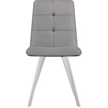 Стул DikLine 280 B22 GREY, ножки белые